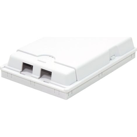 LOGILINK FB1001 BOÎTIER DE CONNEXION INTÉRIEUR FTTH POUR 2 FICHES, 2 ADAPTATEURS, IP20 (1/4)