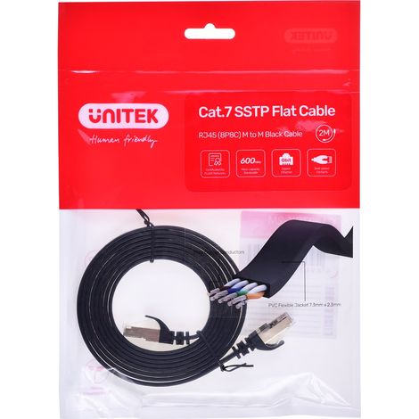 UNITEK-KABEL RJ-45, 2 m, C1897BK-2M (1/5)