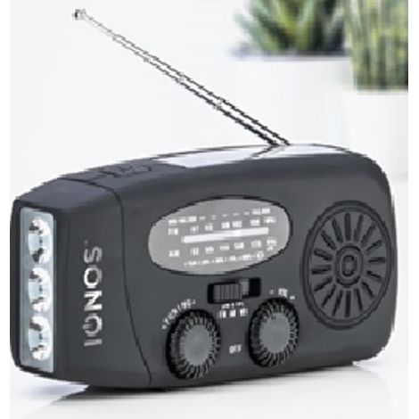 Status Wind-Up 2-Band Emergency Radio with AM/FM Reception, Wind-Up Power, 1-Pack