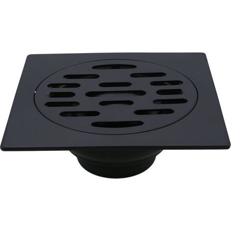 Desagüe de suelo de ducha negro desodorante Desagüe de suelo de acero inoxidable Desagüe de suelo de lavabo de baño Desagüe de suelo de lavadora Inodoro Ducha Desagüe de suelo de cocina (desagüe de su (1/5)