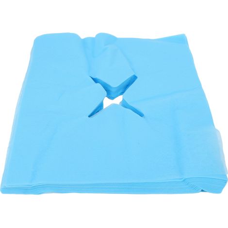 Couvre-Visage Massage - Forme X Trou Central - Non Tissé Respirant - Pour Table De Massage Et Fauteuil - 100 Pièces (1/5)