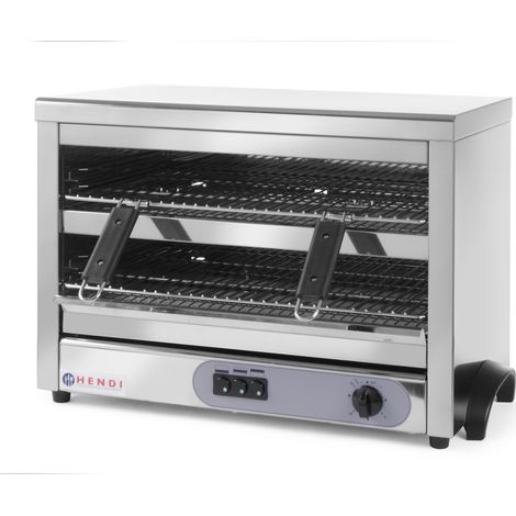 Tostadora de cuarzo Salamander GN1/1 con temporizador, 4500 W, 400 V - Hendi 264331 (1/5)