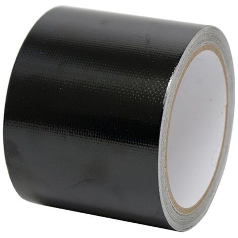 Ruban de Réparation, Patchs de Bâche, Ruban Adhésif Noir, pour Réparer Bache de Camion ou de Serre, Tente enduite de PVC, Auvent, Belvédère, Tissu de Couverture (Noir, 5cm10m) (1/5)