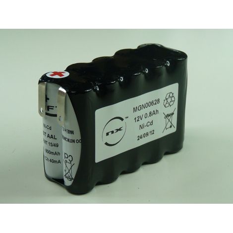 NX - Batterie NiCd 10x AA VT 10S1P ST2 12V 0.8Ah Cosse