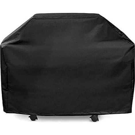 Housse pour barbecue à gaz, housse imperméable 210D pour plancha, housse de protection pour barbecue XL, sangle réglable, convient à la plupart des barbecues (145 x 61 x 117 cm) (1/4)