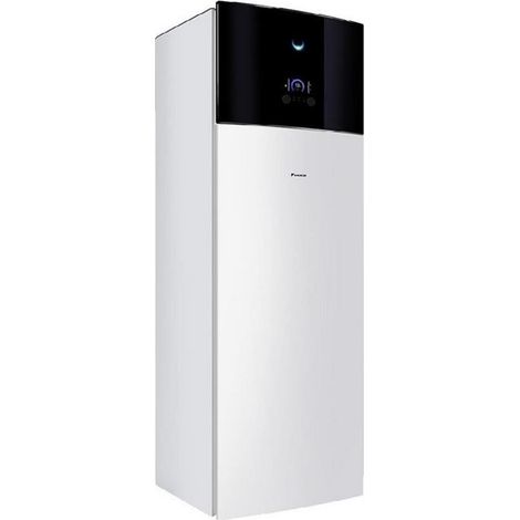 Daikin – Pompe à chaleur air-eau 230l – Efficacité énergétique A++ – Dimensions H1850xL625xP595mm – Température max 70°C – Installation compacte