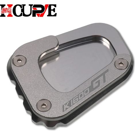 (Titanium-K1600GT) Plaque d'extension de béquille latérale CNC compatible avec BMW K1600B, K1600GT, K1600GTL (2017-2020) maxpower (1/4)