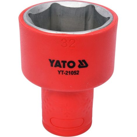 Enchufe aislado de 32 mm, hexagonal de 1/2" VDE YT-21052 yato (1/3)
