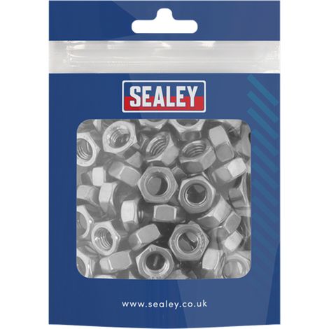 Sealey SS8 Stainless Steel Full Nut M8 x 1.25 pitch, DIN 934 - Pack of 100 (1/2)
