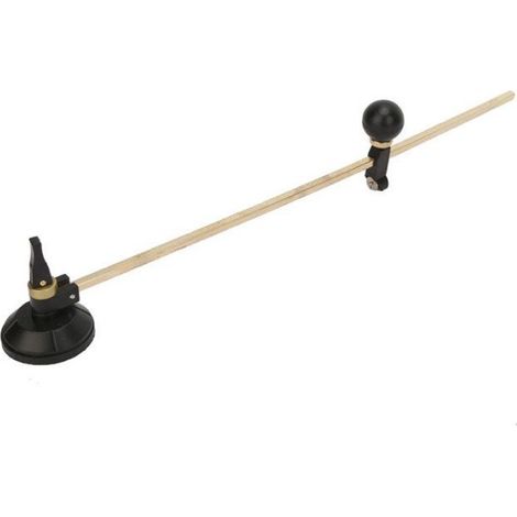 Cutter Verre Circulaire - Réglable 20 À 80 Cm - Ventouse Centrale - 6 Roues De Coupe - Pour Verre Épaisseur 3 À 12 Mm - 1 Pièce (1/5)