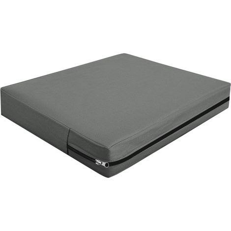 Coussin Exterieur Impermeable, Housse Siège Canapé Protection Complète Fermeture Éclair, Amovibles Housse Assise Grey,50 50 5cm) (1/5)