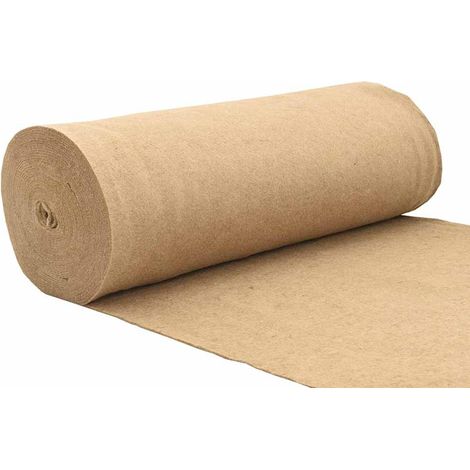 Tapis de Jute pour Rongeurs Fond de Cage Absorbant Découpable 100 % Naturel 1 x 25 m 5 mm (1/5)