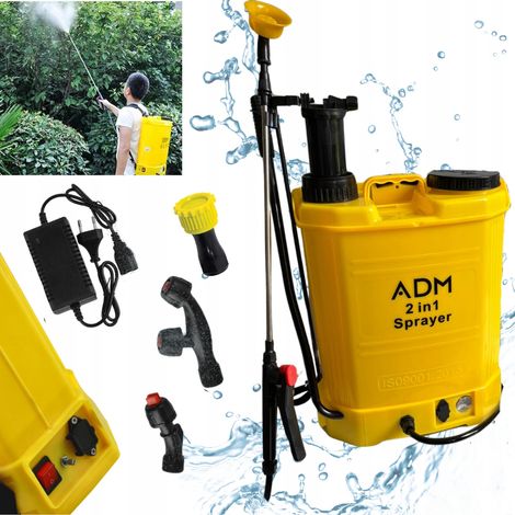 ADM 2-in-1 Akku- und Handsprühgerät mit Rückenpumpe, 16 l