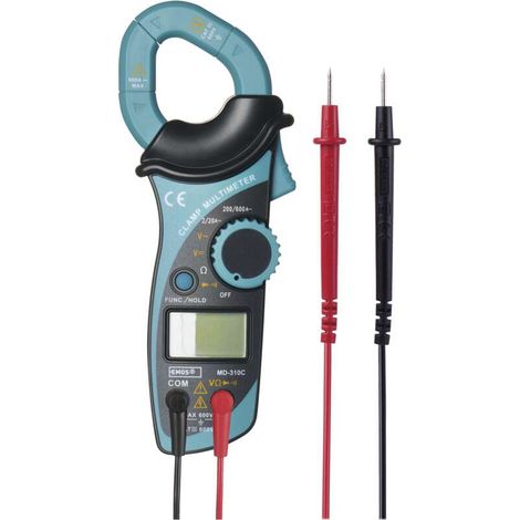 EMOS Digitaler Zangenmultimeter mit Ledertasche, Clamp Meter, Spannungsprüfer, Volttester, Spannungstester, AC, DC Multimeter mit Memory, M0305 (1/5)