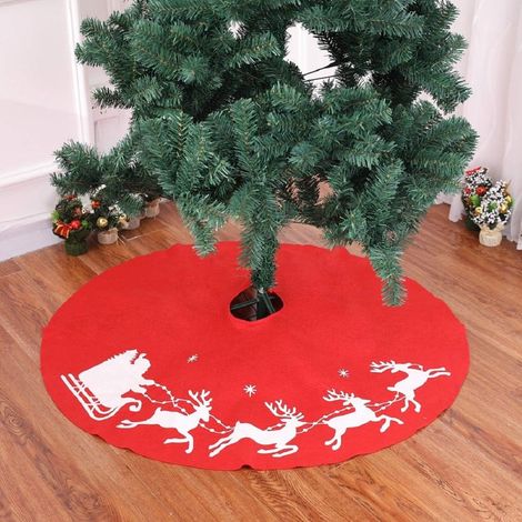 Weihnachtsbaumdecke, 27 x 33 x 1 cm, rot, für Weihnachts- und Partydekoration