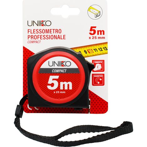 FLESSOMETRO 'COMPACT' mt.5 x 25 mm  - UNIKO