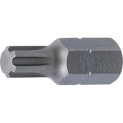 Embout 30 mm 10 mm (3/8) Profil Cannelé M8 - Précision et Compatibilité RIBE, Acier - D-Work (1/5)