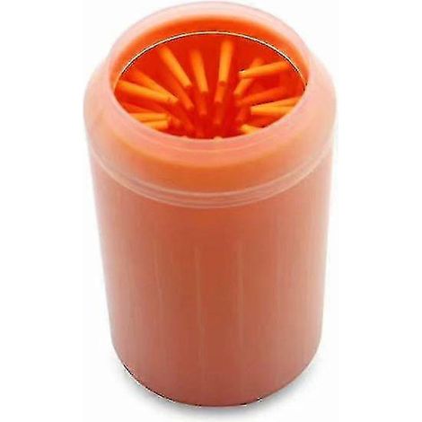 Gobelet de lavage de pattes en silicone Yaju Pet Cleaning Products (1 pièce, orange, grand) (1/4)