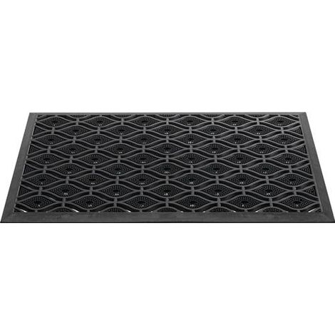 Fußmatte schwarz Gum.L450xB750xS15mm