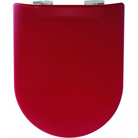 Abattant WC Wood Slim Chili Mat, descente assistée et déclipsable - Olfa (1/5)