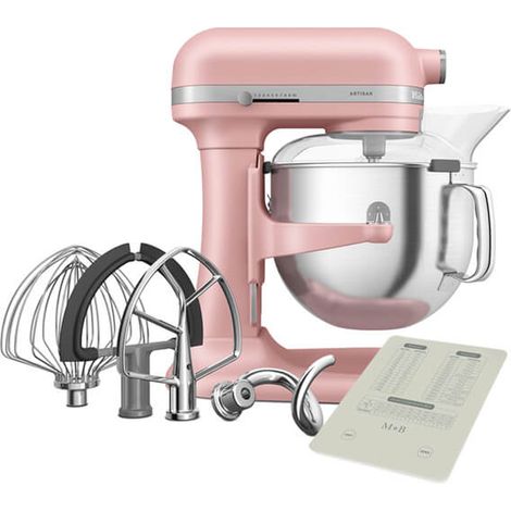 KitchenAid Artisan Dried Rose 6.6L Bowl Lift Food Mixer With FREE Gift