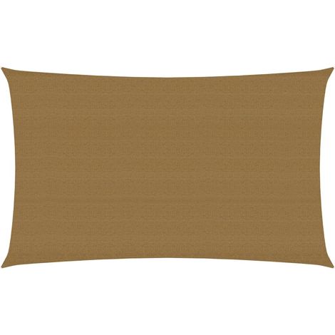 Vela de sombra 160 g/m² gris topo 4 x 7 m HDPE 020009328