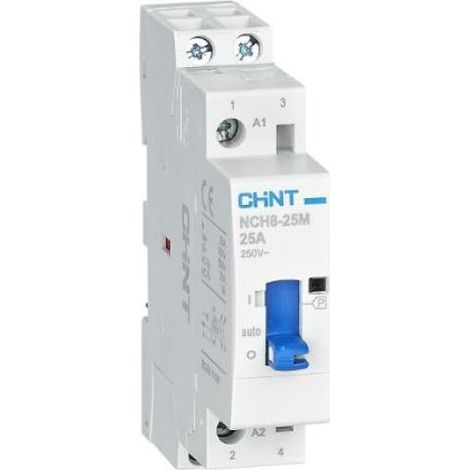 Chint contactor modular nch8-m 25a 2na 230v 1m - 257418