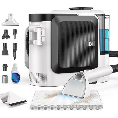 Shampouineuse, 4 en 1 Aspirateur Laveur à Vapeur avec 26000Pa d'Aspiration, 1800W Nettoyage en Profondeur pour Tapis, Canapé, Matelas, Taches d'Animaux, Réservoir 3 en 1 (1/5)
