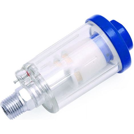 Filtre Séparateur Air Huile Eau - Raccord In-Ligne 1/4 Pouces - Pression de Travail 1 à 9 kg/cm² - Pour Compresseur, Outils Pneumatiques et Peinture - 1 Pièce (1/5)