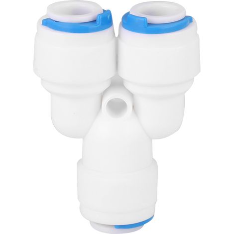 Ortviai Raccord en Y pour tuyau PE de purificateur d’eau – Modèle 702Y G1/4 – 5 pièces, matière POM résistant (1/3)
