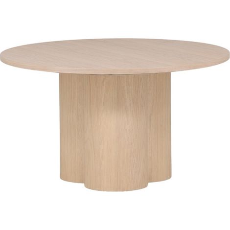 Table Basse Ronde "Olivia" 80cm Naturel (1/5)
