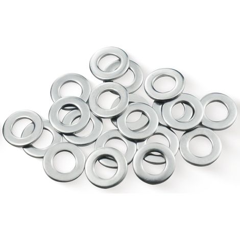 20 - Rondelle Plate - Acier Inoxydable - Résistance Corrosion - Fixation Vis Boulon Ecrou - Intérieur Extérieur Bricolage - Argenté - M8 x 16mm (1/3)