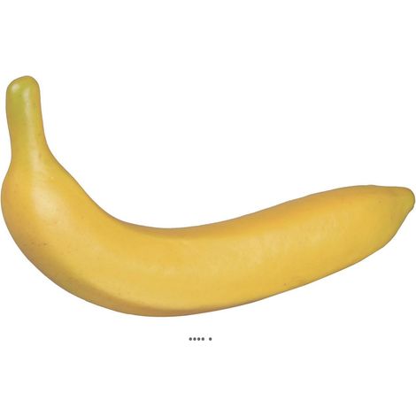 Banane artificielle en plastique L 18 cm, D 4cm, 18g (1/4)