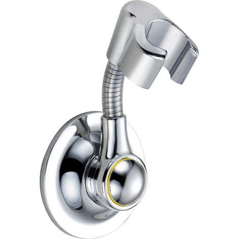 support De Douche, Rglable Support Pour Accessoires De Salle De Bains1pcs Sans Percer Support Pommeau De Douche Support De Douche (1/5)