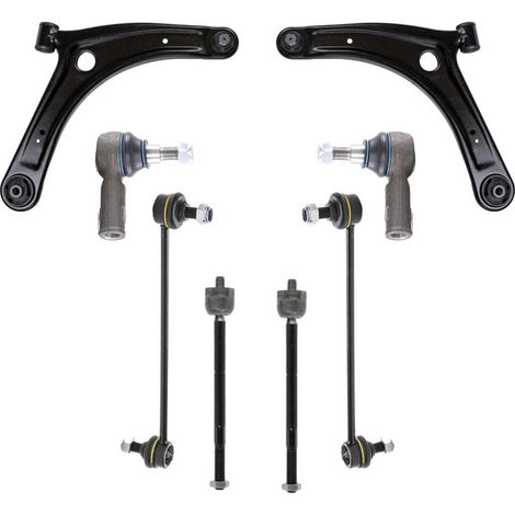 KIT BRACCIO OSCILLANTE 8 PEZZI COMPATIBILE CON PEUGEOT 4007 (VU, VV) 2.2 Hdi / Kit Sospensione Completo OE/OEM / Bracci Oscillanti + Testine Sterzo / Sostituzione Diretta OEM