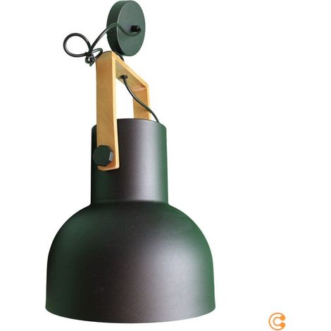 [GEBRAUCHT] B-Ware JUST LIGHT Pendelleuchte Lampe Hängelampe schwarz CUP 2 1x E27 Akazienholz (1/2)