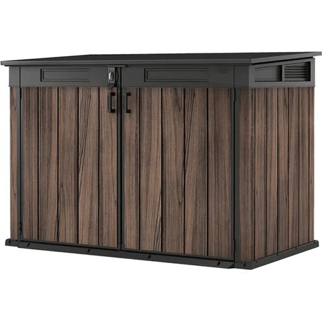 Keter Signature Gartenschrank, wetterfest, 2020 L Stauraum, Rosenholz-Optik