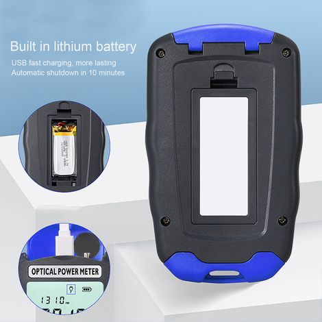 Mini-Lichtwellenleiter-Leistungsmesser-Tester FC SC ST Universal-Schnittstelle 3 in 1 10KM mit LED-Licht AUA DC70(-70+10dBm) (1/5)