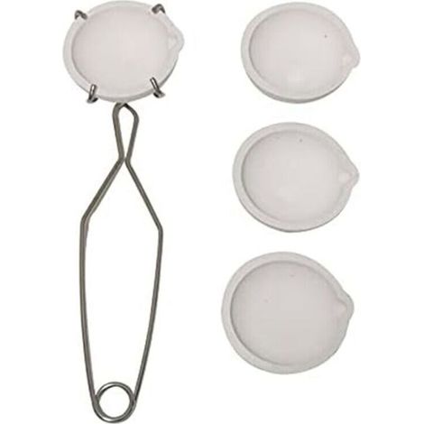 5-teiliges Keramik-Schmelztiegel-Set: Schüssel. Teller. Becher. Gold. Silber. Kupfer mit Schneebesen. Zange und Griff (2A) (1/4)