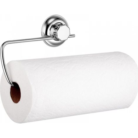 Porte Rouleau Papier Cuisine - Porte Sopalin - Ventouse Système de Vide - Pas de Perçage - Acier Inoxydable - Supports pour Papier Essuie-Tout pour Cuisine. (1/4)
