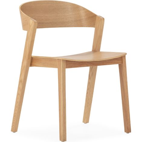 Chaise en bois de chêne naturel MASKA – Design moderne et intemporel (1/4)