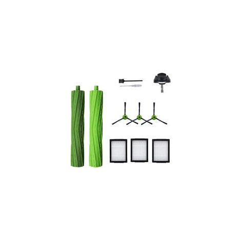 Pièces détachées pour aspirateurs iRobot Roomba J7 I7 I6 I3 I4 I2 I5 I8 I1+/Plus E5 E6 IEJ : 1 jeu de brosses rotatives en caoutchouc, 1 roue avant, 4 filtres, 4 brosses latérales (1/3)