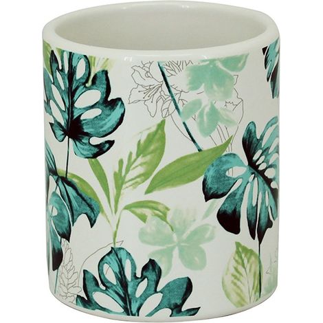 Bicchiere porta spazzolini in ceramica - Serie Wild (1/3)