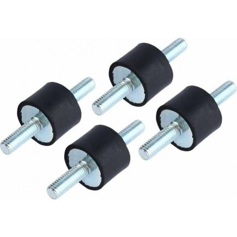 supporti antivibranti in gomma M6 per isolamento e smorzamento di pompe e compressori d'aria, con viti 20 x 15.