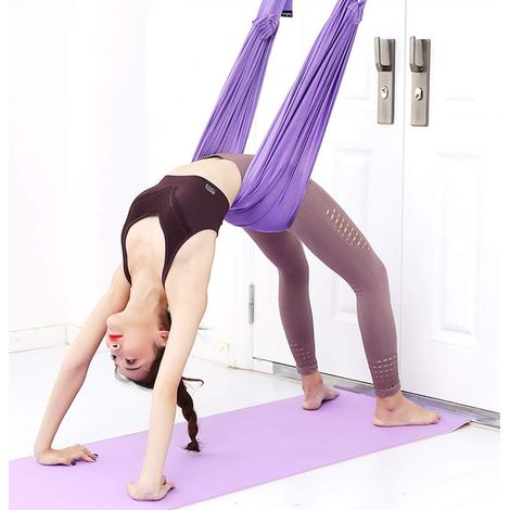 Sangle de Yoga pour Étirement des Jambes et Taille, Aide à l'Étirement, Fitness, Danse et Gymnastique (1/4)