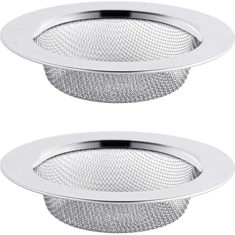 Stück Edelstahl-Spülbeckensieb, 8,5 cm Abflussfilter, Spülbeckensieb, Spülbeckensieb, Küchenspülbeckensieb (1/4)