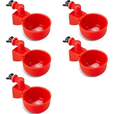 Set mit 5 automatischen Geflügeltränken – für Hühner, Enten, Gänse, Puten und Tauben (1/4)