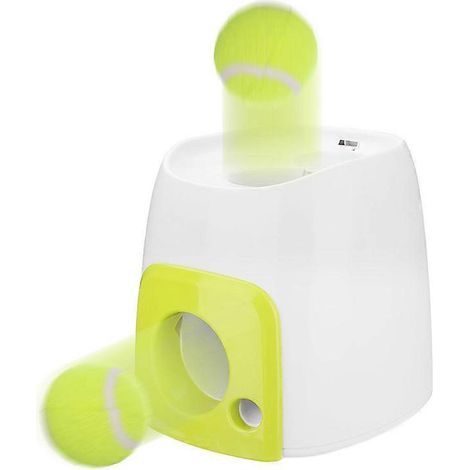 Lanceur de balles pour chien avec balle de tennis, distance réglable (1/5)