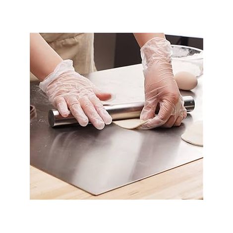 ZOIMANIA - Tagliere Spianatoia con Tarocco e Mattarello - Inox - Profondità 50 - Dimensione Tagliere: L 40 x P 50 x 3 (1/5)