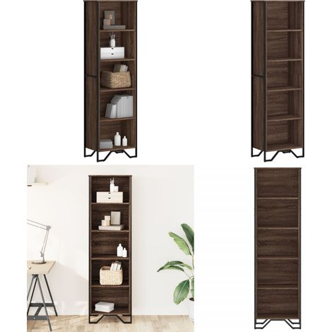vidaXL Bibliothèque chêne marron 50x31x169 cm bois d'ingénierie (1/5)